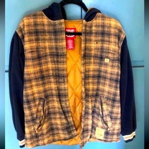 ECKO UNLTD Boys Size L Quilted Flannel Coat